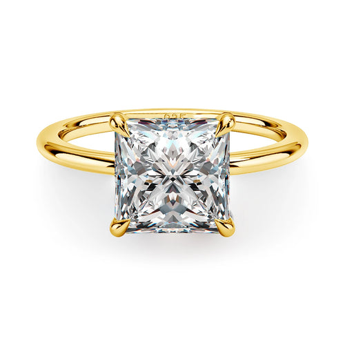 1ct 2ct 3ct D Color VVS1 Princess Cut Moissanite Ring For Women Engagement