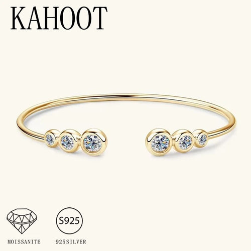 925 sterling silver moissanite bracelet for women