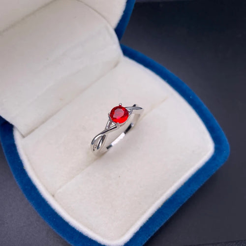 Moissanite Amethyst Silver Ring Blue Sapphire Ring Silver