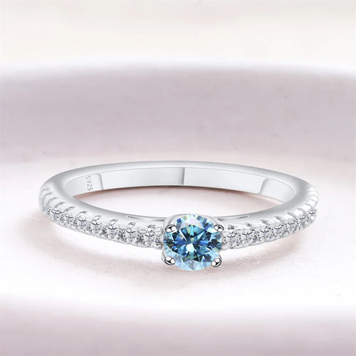 925 Sterling Silver Lab Diamond Engagement Wedding Band Fine Jewelry