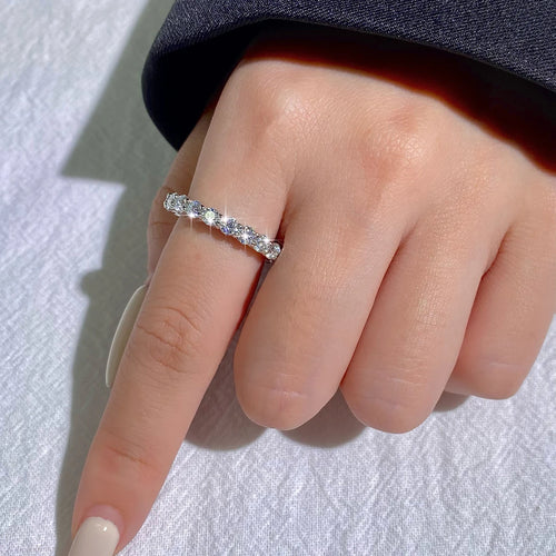 2ct-7ct D Color Moissanite Diamond Rings for Women Fine Jewely