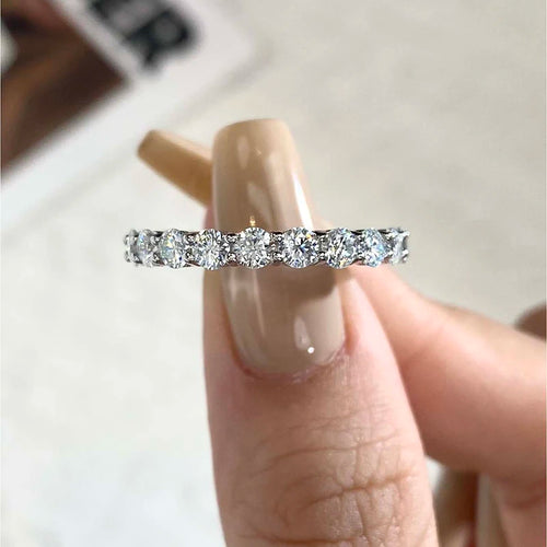 2ct-7ct D Color Moissanite Diamond Rings for Women Fine Jewely