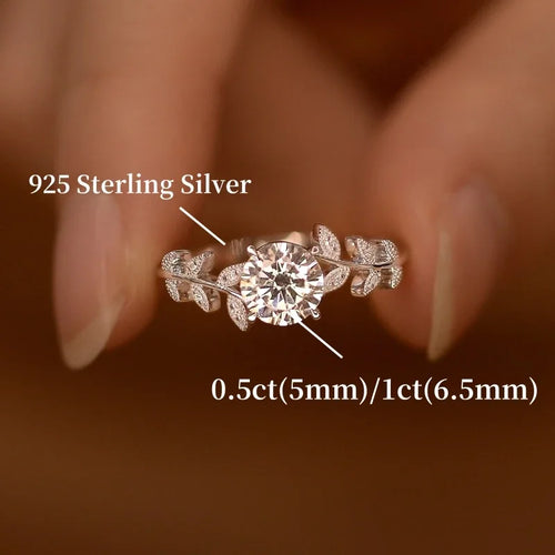 Sterling Silver Engagement Wedding Lab Diamond round Band Gifts Fine Jewelry