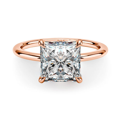 1ct 2ct 3ct D Color VVS1 Princess Cut Moissanite Ring For Women Engagement