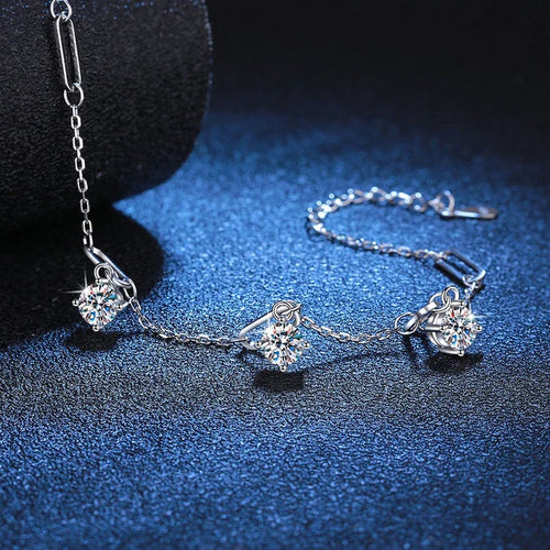925 Sterling Silver with Gold Plated Lab Diamond Women
