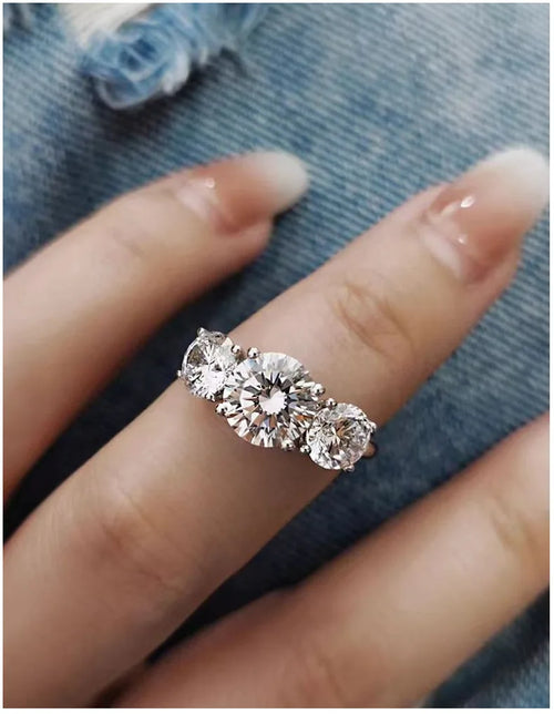 4 Carat Moissanite Engagement Anniversary Gift Round cut