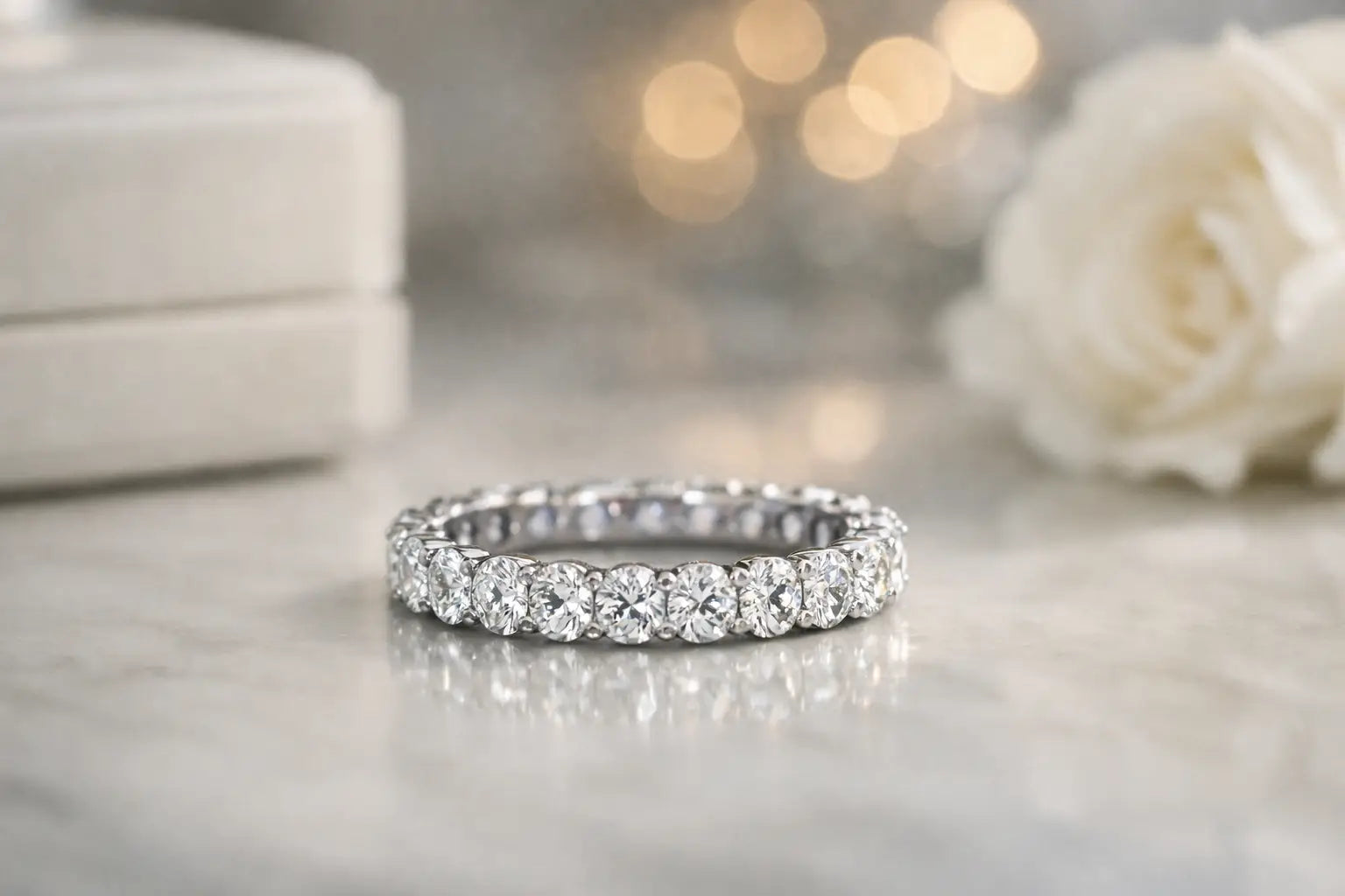 Why a Moissanite Eternity Band Feels Timeless