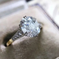 Huitan Understated Round Cubic Zirconia Rings for Women