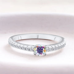 925 Sterling Silver Lab Diamond Engagement Wedding Band Fine Jewelry