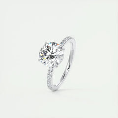 Classic 925 Sterling Sliver Engagement Wedding Promise Rin