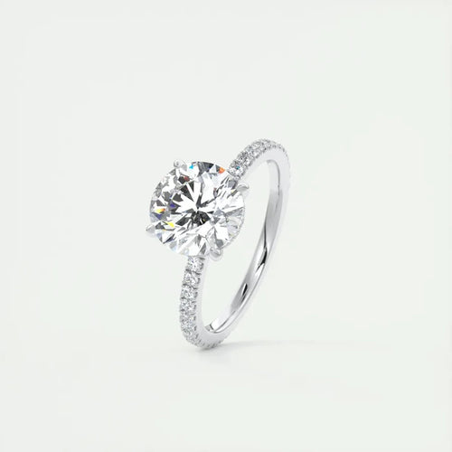Classic 925 Sterling Sliver Engagement Wedding Promise Rin