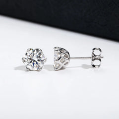 0.5-2CT 100% 925 Silver Moissanite Earrings for Women