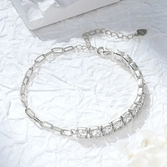18K White Gold Plated S925 Sterling Silver Wedding Party