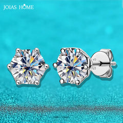 0.5-2CT 100% 925 Silver Moissanite Earrings for Women