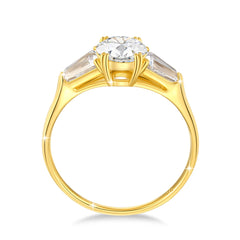 1ct 2ct 3ct Round cut  Women Luxury K Gold Jewelry For Wedding Gifts
