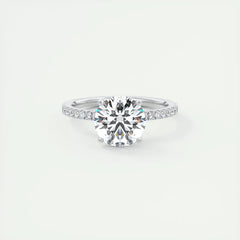 Classic 925 Sterling Sliver Engagement Wedding Promise Rin