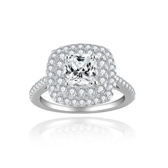 Cushion Cut 1.5ct Moissanite Engagement Ring