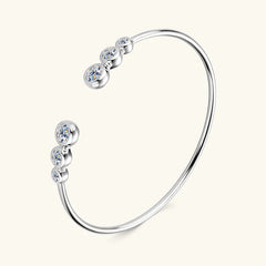 925 sterling silver moissanite bracelet for women