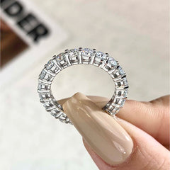 2ct-7ct D Color Moissanite Diamond Rings for Women Fine Jewely