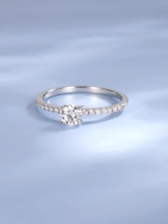 925 Sterling Silver Lab Diamond Engagement Wedding Band Fine Jewelry