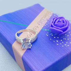 2 Carat 8mm Moissanite Wedding Ring For Women Men Round