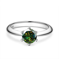 VVS1 Lab Diamond Solitaire Ring For Women Engagement Promise Wedding Band Jewelry