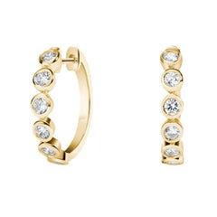 18K Gold Plated Moissanite Earrings for Women