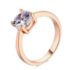 Shiny Cubic Zirconia Women's Ring Engagement Promise Ring