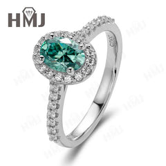1 Ct oval D Color Moissanite Ring For Women Diamond moissanite Rings
