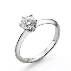 3ct Oval Moissanite Diamond Rings Women Sterling Silver Engagement Wedding