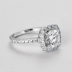 2CT D Color Moissanite Ring s925 Sterling Silver Brilliant Diamond Emerald
