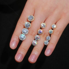 925 Sterling Silver Hypoallergenic Diamond Earring
