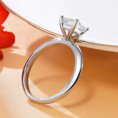 Princess Cut Moissanite Engagement Ring for Women