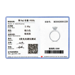 2ct D Color VVS1 Clarity Moissanite 925 Sterling Silver Dazzling Classic