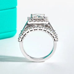 Princess Cut Moissanite Engagement Ring