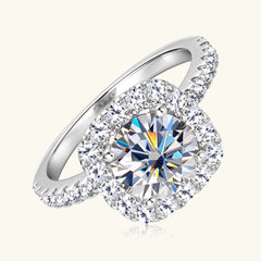 8MM Brilliant Diamond Wedding Finger Rings Silver Band Plated 18K Gold