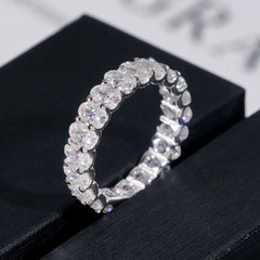 COSYA Oval Cut Full Moissanite Ring For Women