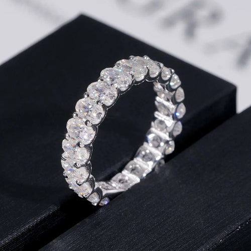 COSYA Oval Cut Full Moissanite Ring For Women