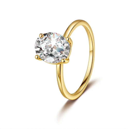 1/2 Carat D Color VVS Moissanite Gold Plated Fine Jewelry for Women