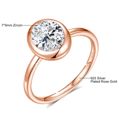 2CT Oval Moissanite Rings for Women Solid