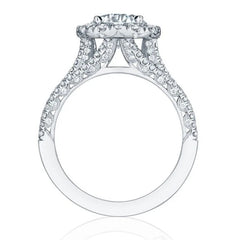 925 sterling silver square moissanite ring as a jewelry Cushion cut