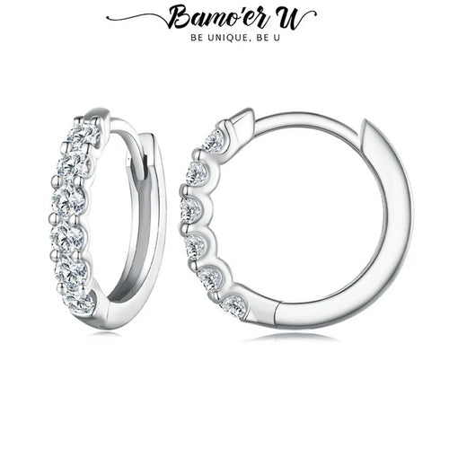 Bamoer U Moissanite Earrings
