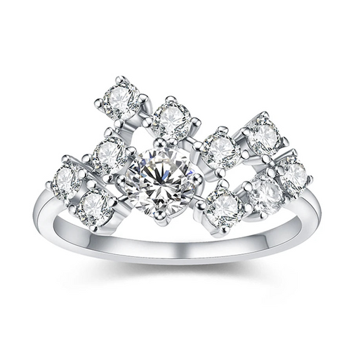 1.5ct Excellent Round Shape 5mm 925 18K Real Engagement Wedding Rings