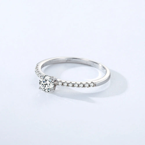 925 Sterling Silver Lab Diamond Engagement Wedding Band Fine Jewelry
