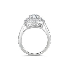 Cushion Cut 1.5ct Moissanite Engagement Ring