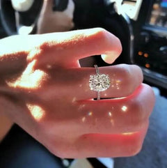 Oval Cut Moissanite Rings For Women Wedding Engagement  ring