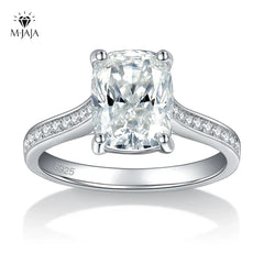 3ct Cushion Cut 925 Sterling Silver Diamond Rings
