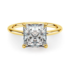 1ct 2ct 3ct D Color VVS1 Princess Cut Moissanite Ring For Women Engagement