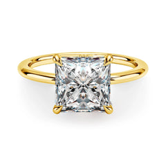 1ct 2ct 3ct D Color VVS1 Princess Cut Moissanite Ring For Women Engagement