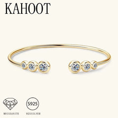925 sterling silver moissanite bracelet for women